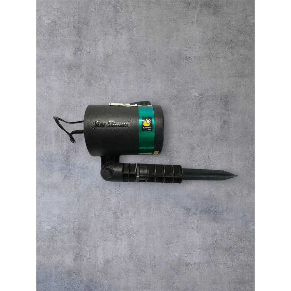 Star Shower Laser Light Projector Black Green Star Display Auto Dusk/Dawn